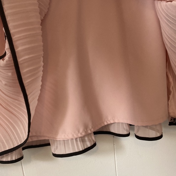 worthington flouncy pink double layer pleated skirt satin feel linings size 12 - Picture 9 of 12
